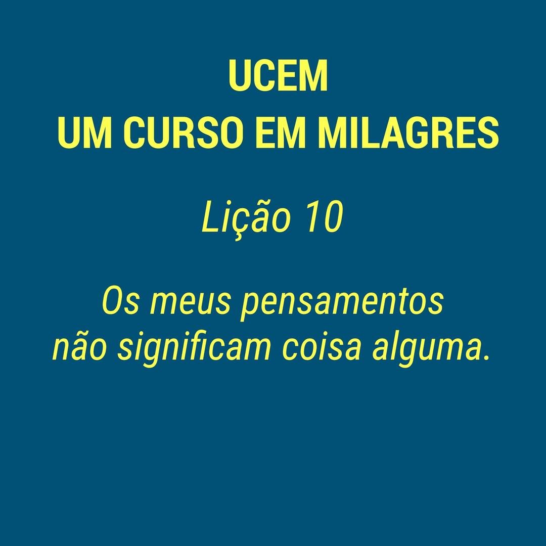 UCEM - LIÇÃO 10